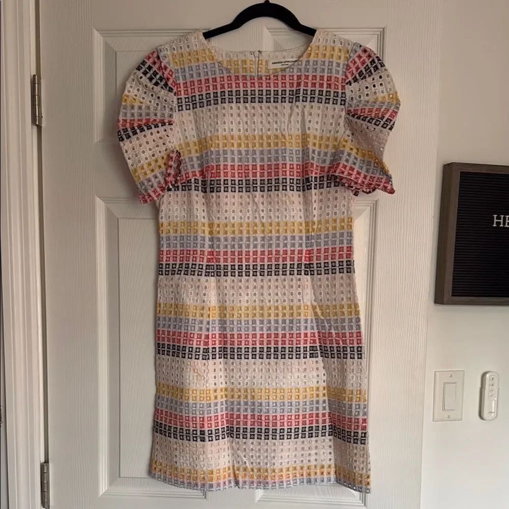 Amanda Uprichard Tan Pink Sheath Mini Dress Knot Dress - Size Medium
LIKE NEW
